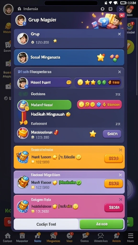 Tampilan awal aplikasi 777WIN yang menarik.