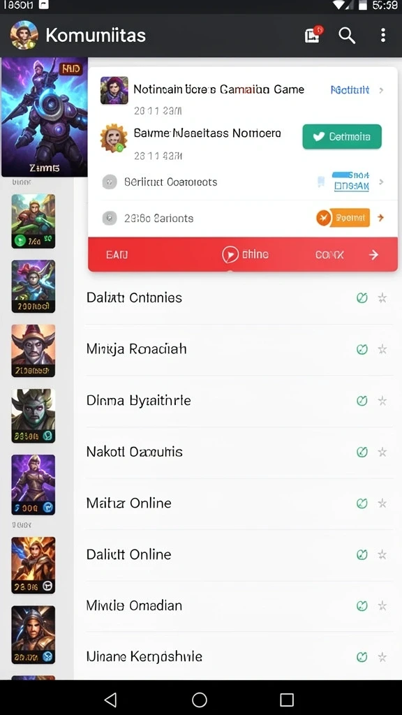 Pengguna sedang menikmati pengalaman bermain yang seru dan menantang.