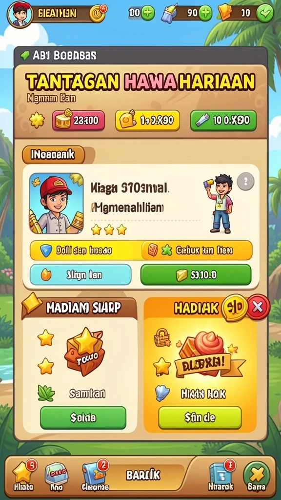 Antarmuka pengguna yang bersih dan menarik.