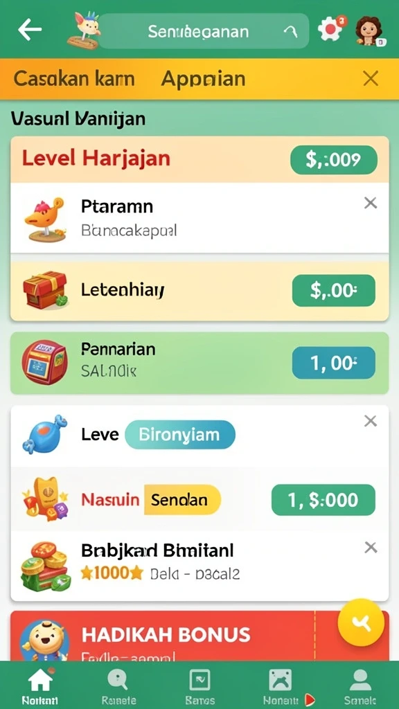 Tampilan antarmuka yang menarik dan mudah digunakan.