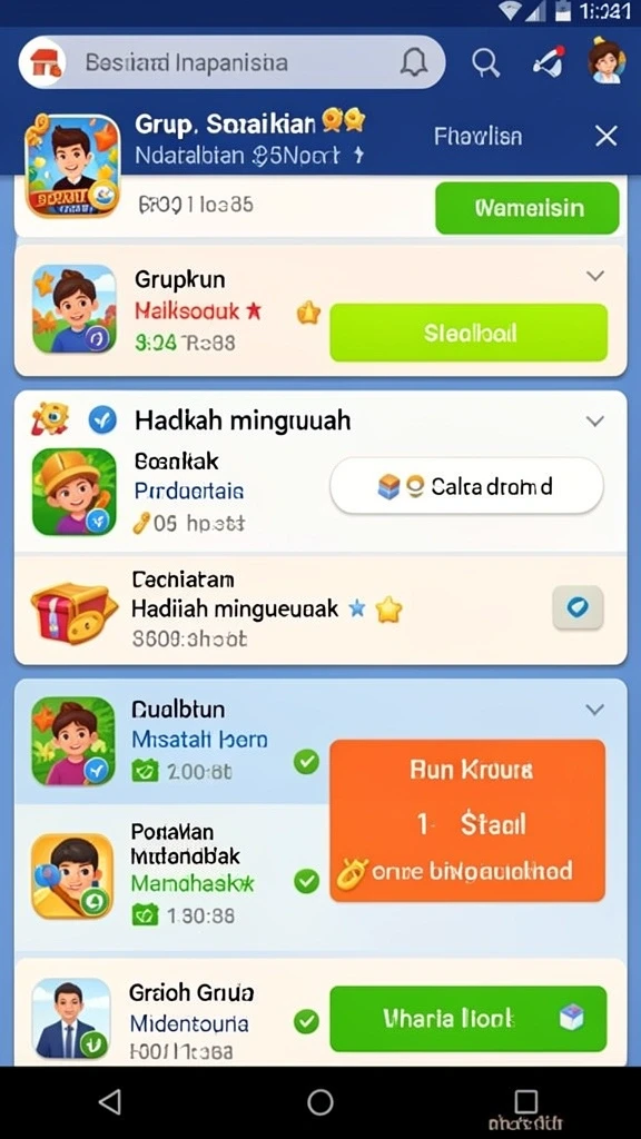 Interaksi sosial dengan pemain lain di DEPO555.