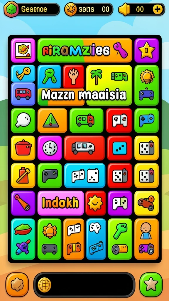 Tampilan menu utama yang menarik dan intuitif.