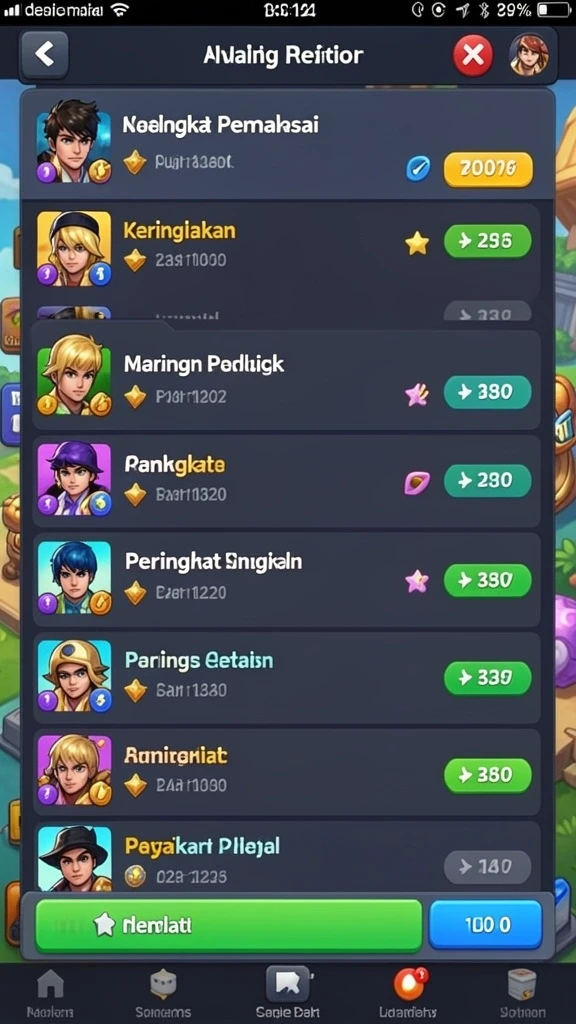 Level menantang yang menuntut strategi dan keterampilan.
