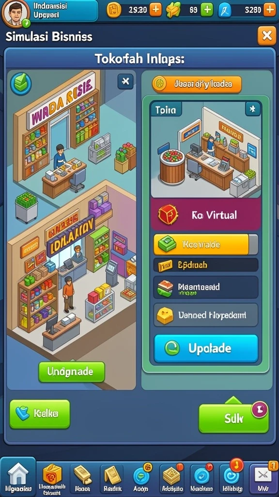 Screenshot kedua menampilkan karakter dan dunia yang unik di IMBAJP.