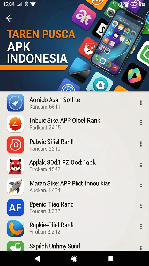 Menu utama yang mudah dinavigasi.