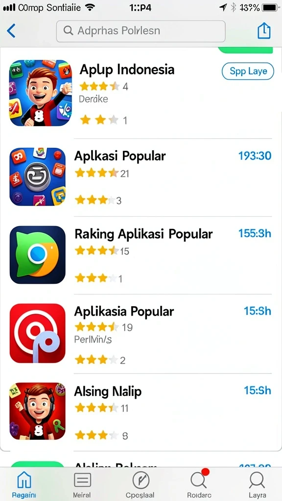 Tampilan awal permainan yang menarik dan user-friendly.