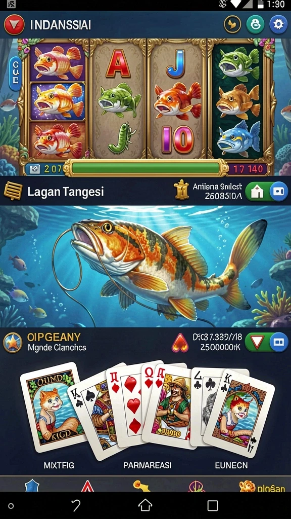 Tampilan home screen yang menarik dan mudah dinavigasi.