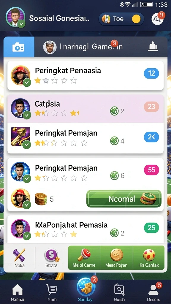 Antarmuka utama MARVRL77 yang menarik.