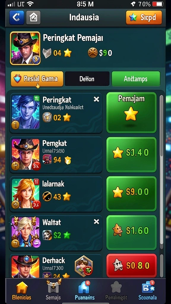 Screenshot menunjukkan interaksi sosial dengan teman-teman.