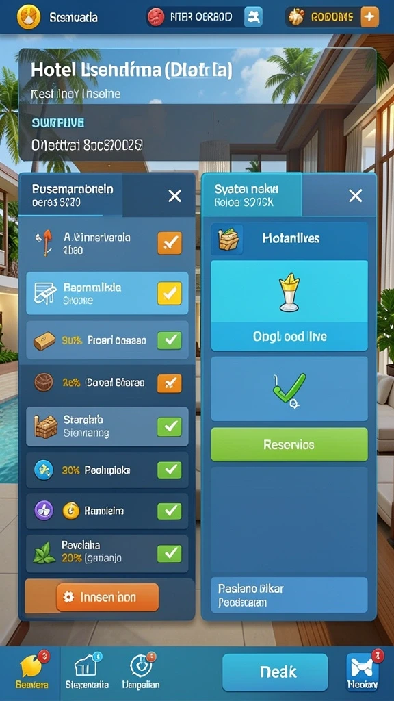 Tampilan menu utama yang intuitif dan menarik.