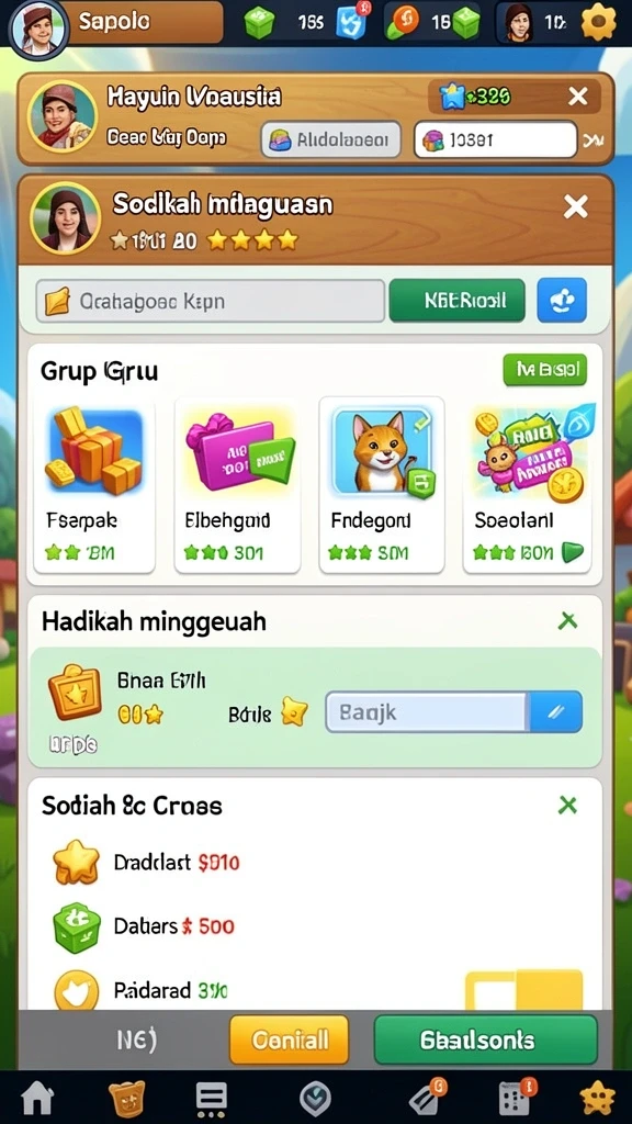 Berbagai karakter menarik untuk dipilih dan dimainkan.