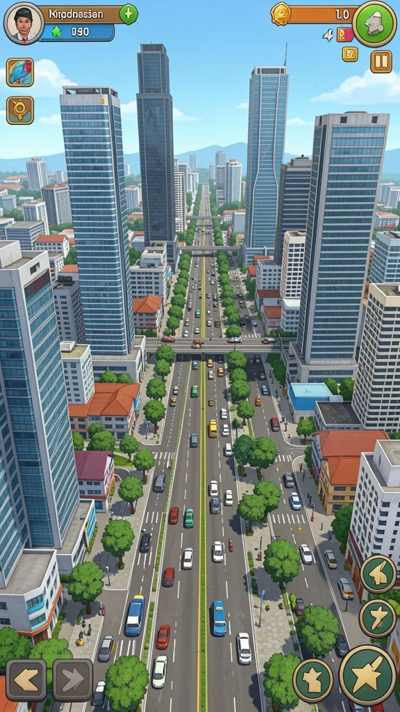 Screenshot memperlihatkan sistem upgrade karakter yang menarik.