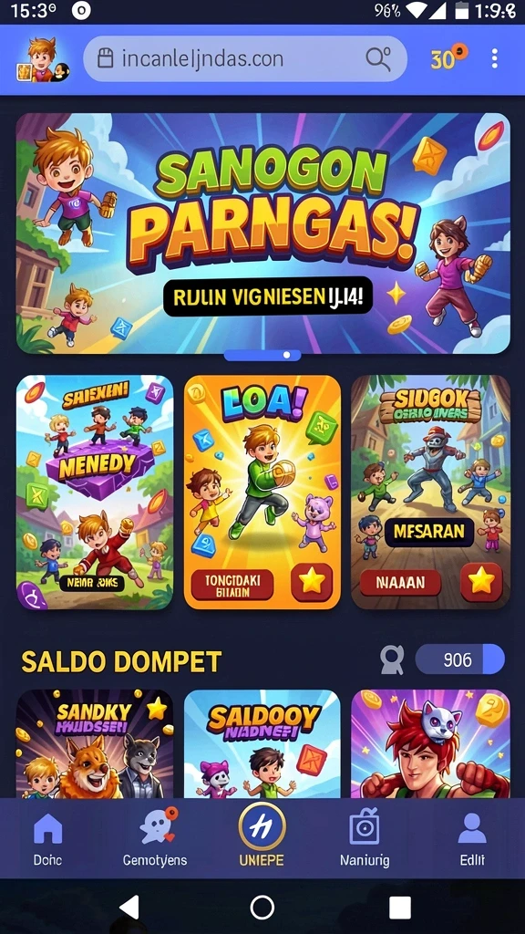 Tampilan awal yang menarik dan mengundang rasa ingin tahu.